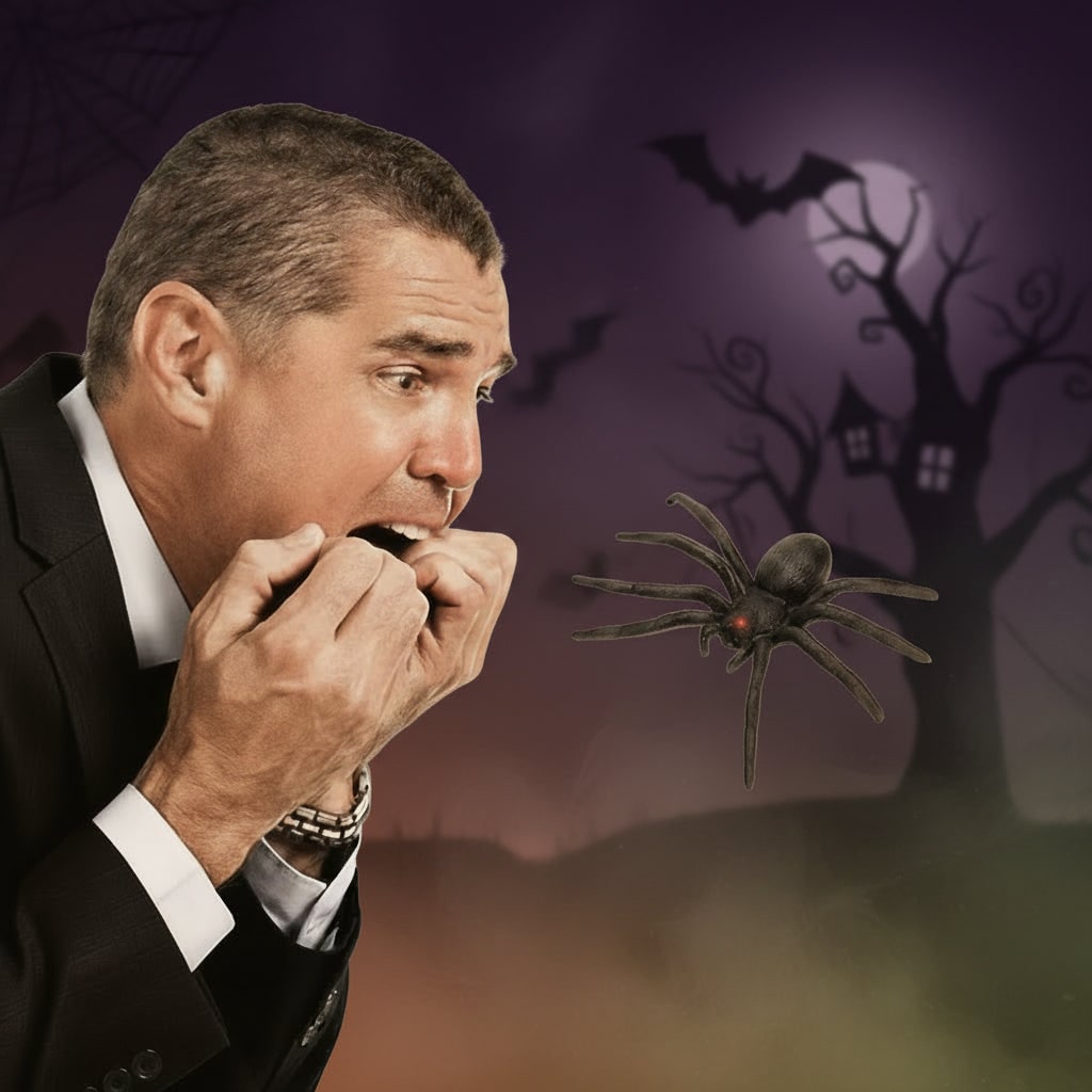 Thermabuild | Halloween Gag Gift Boxes Funny Prank Spider Box with Jump Scare Mechanism Wooden Surprise
