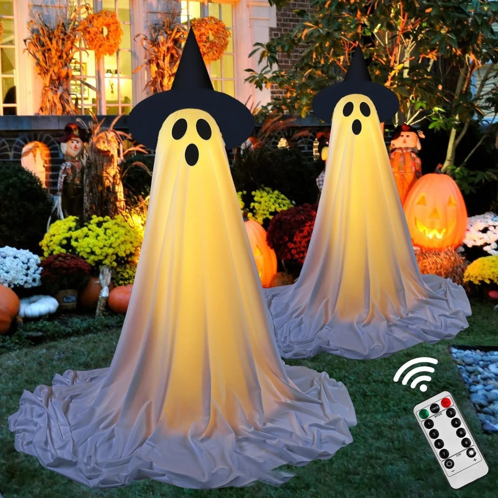 Thermabuild | Halloween Ghost Decoration Inflatable with LED Lights for Outdoor Party Decor