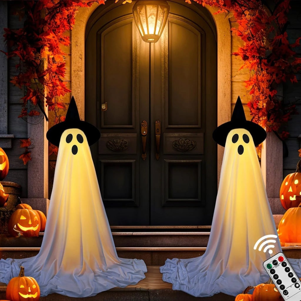 Thermabuild | Halloween Ghost Decoration Inflatable with LED Lights for Outdoor Party Decor