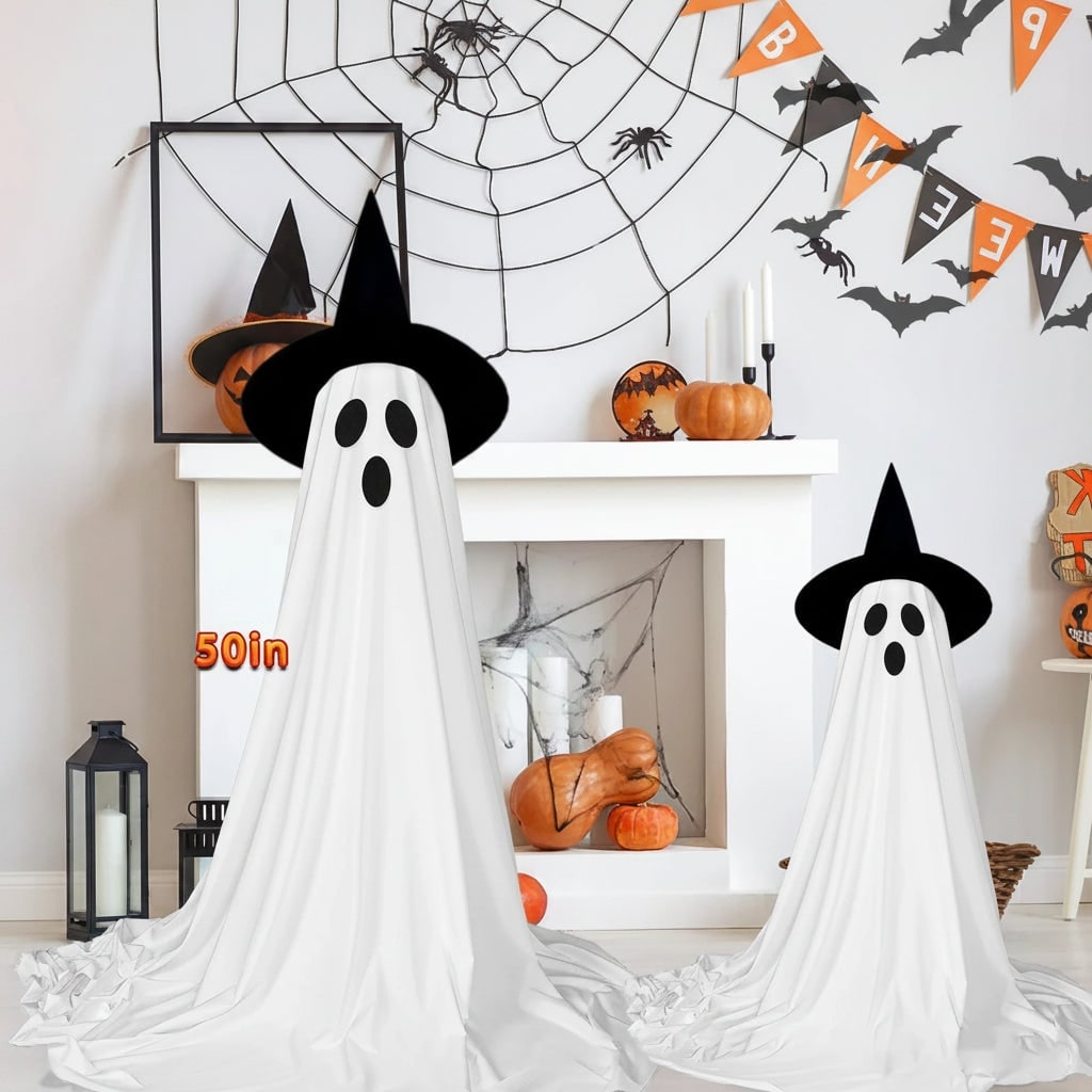 Thermabuild | Halloween Ghost Decoration Inflatable with LED Lights for Outdoor Party Decor