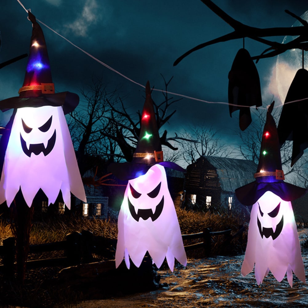 Thermabuild | Halloween Ghost Decoration Light with Hanging and LED String for Party Decor