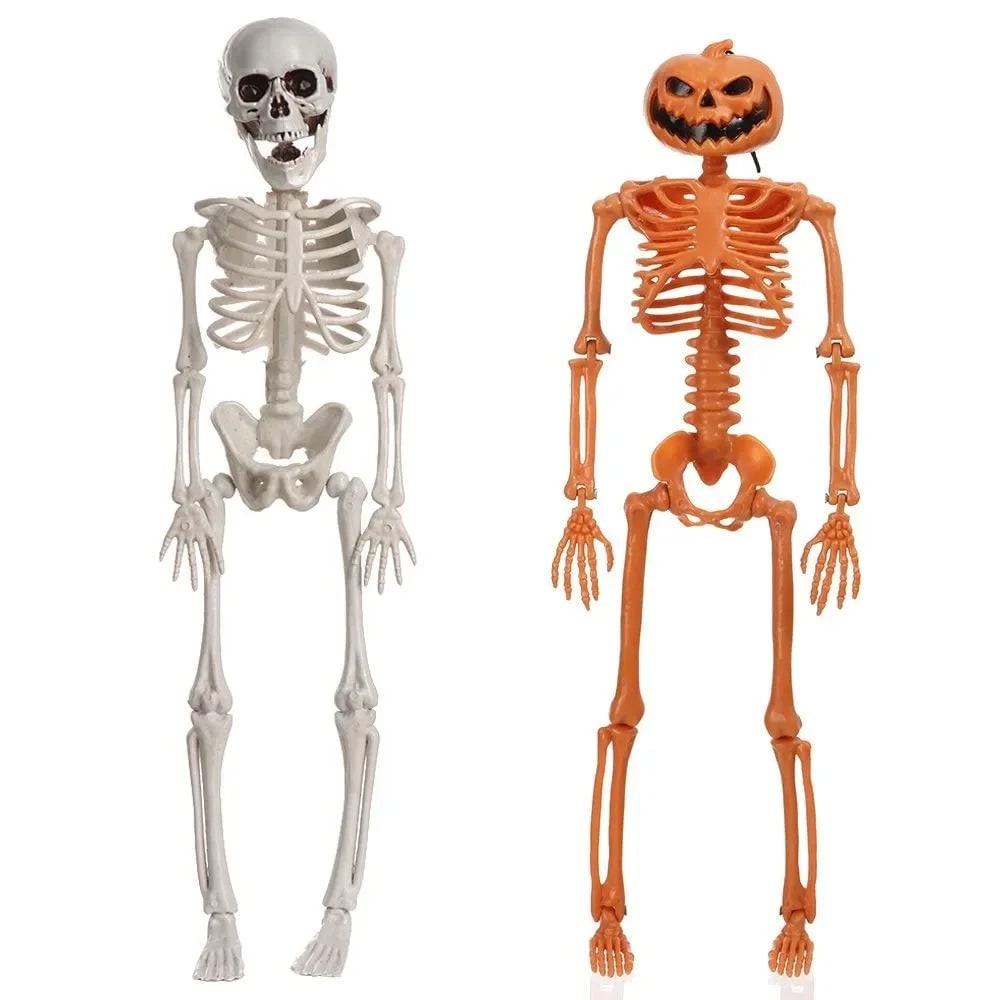 Thermabuild | Halloween Giant Skeleton Decoration with Poseable Joints for Party and Outdoor Haunted House Display