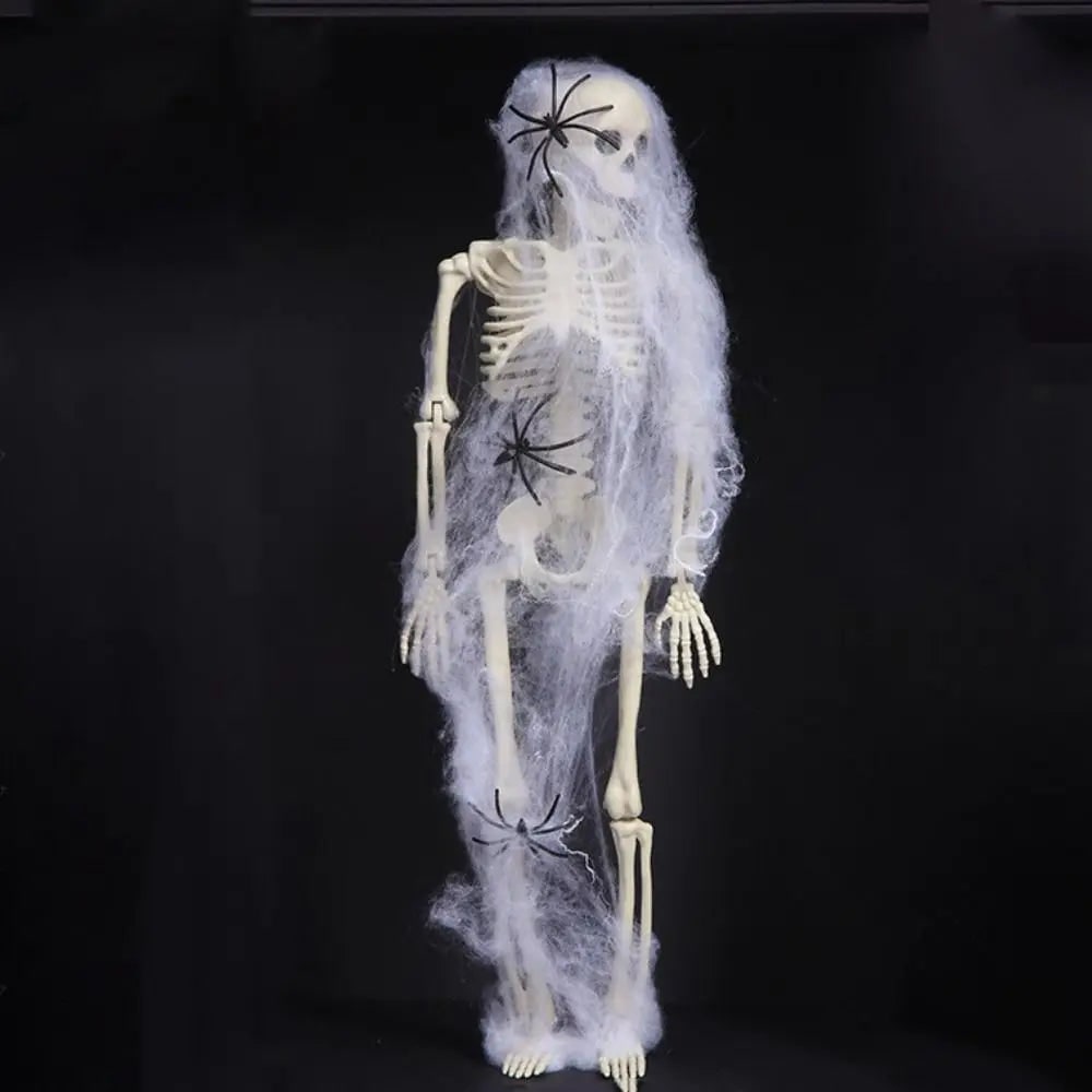 Thermabuild | Halloween Giant Skeleton Decoration with Poseable Joints for Party and Outdoor Haunted House Display