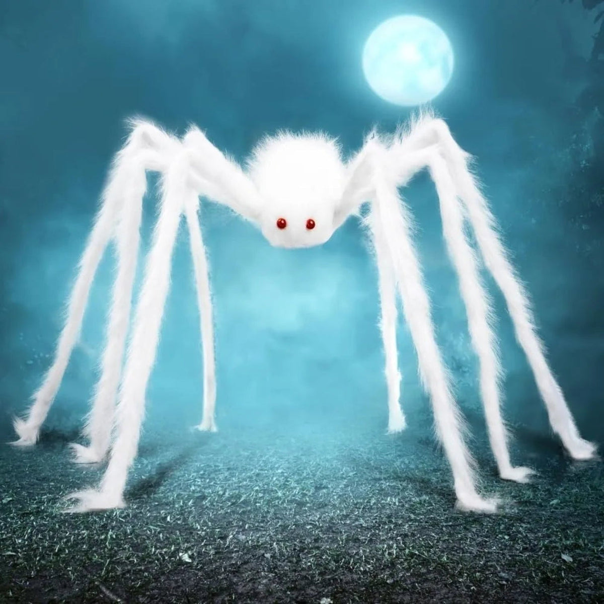 Thermabuild | Halloween Giant Spider Decoration with Poseable Legs for Outdoor Party Decor Large