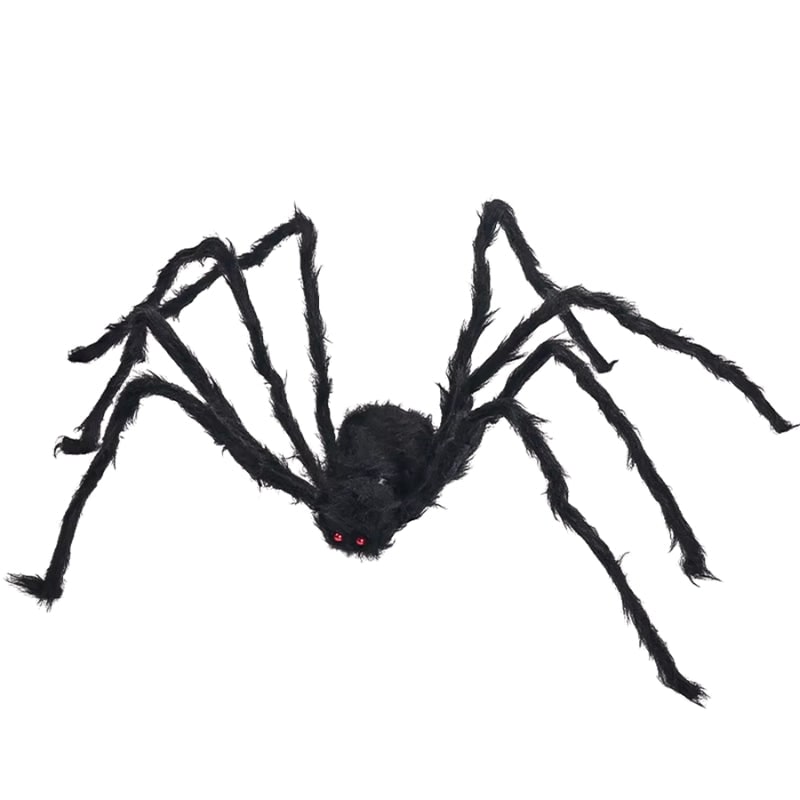 Thermabuild | Halloween Giant Spider Decoration with Web and Poseable Legs for Outdoor Yard