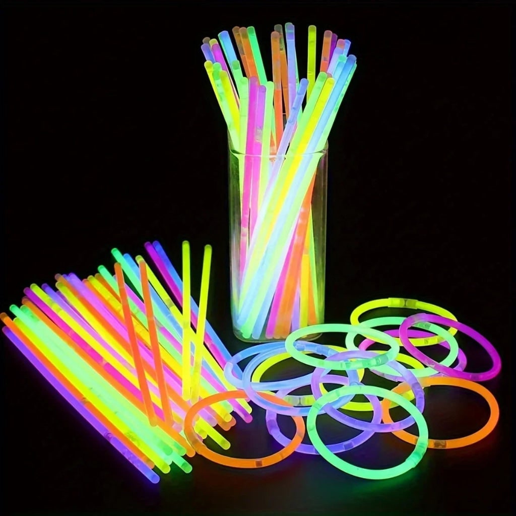 Thermabuild | Halloween Glow Sticks Light for Party That in the Dark with Connectors for Bracelets and Necklaces