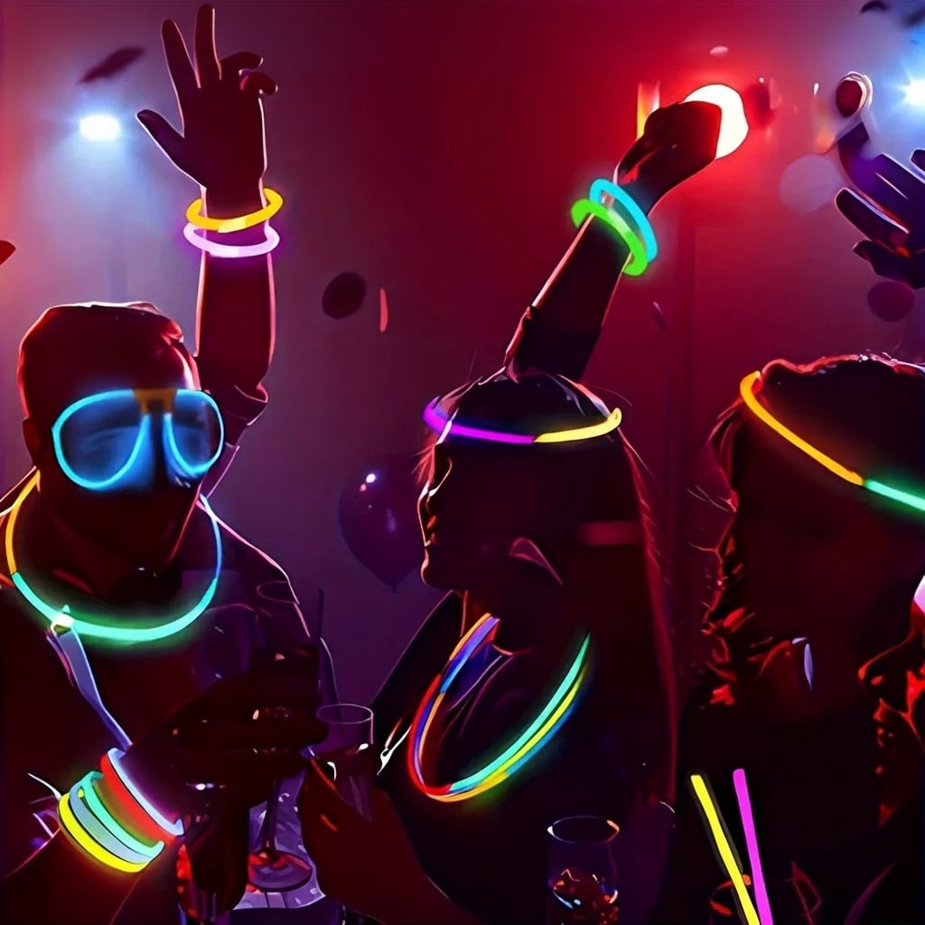 Thermabuild | Halloween Glow Sticks Light for Party That in the Dark with Connectors for Bracelets and Necklaces