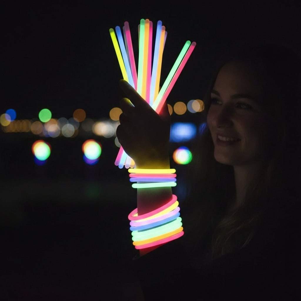 Thermabuild | Halloween Glow Sticks Light for Party That in the Dark with Connectors for Bracelets and Necklaces