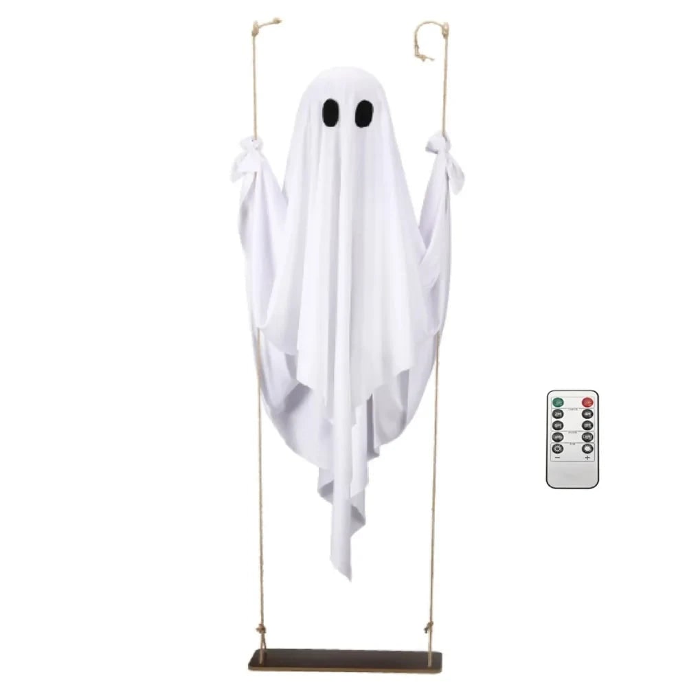 Thermabuild | Halloween Hanging Ghost Decoration with LED Light Remote Control for Large Outdoor Yard Party