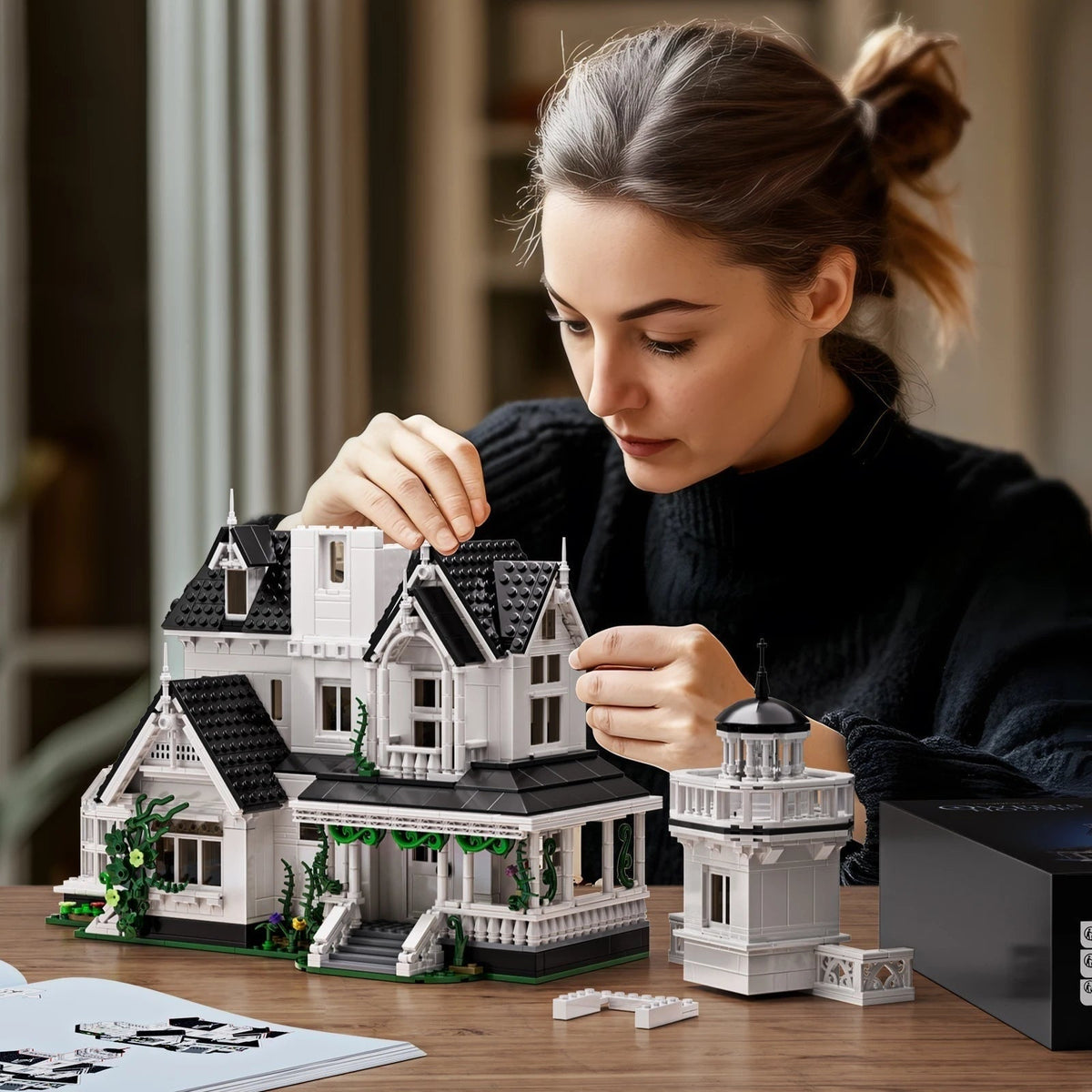 Thermabuild | Halloween Haunted House Building Block Set with LED Lights