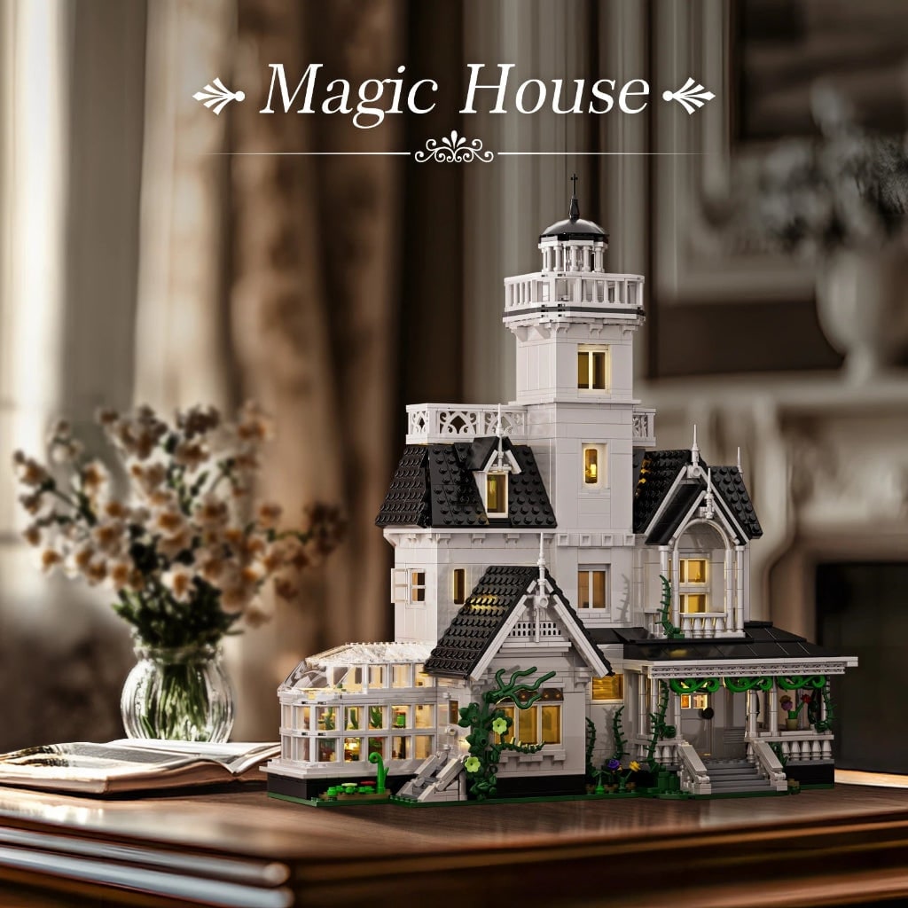 Thermabuild | Halloween Haunted House Building Block Set with LED Lights