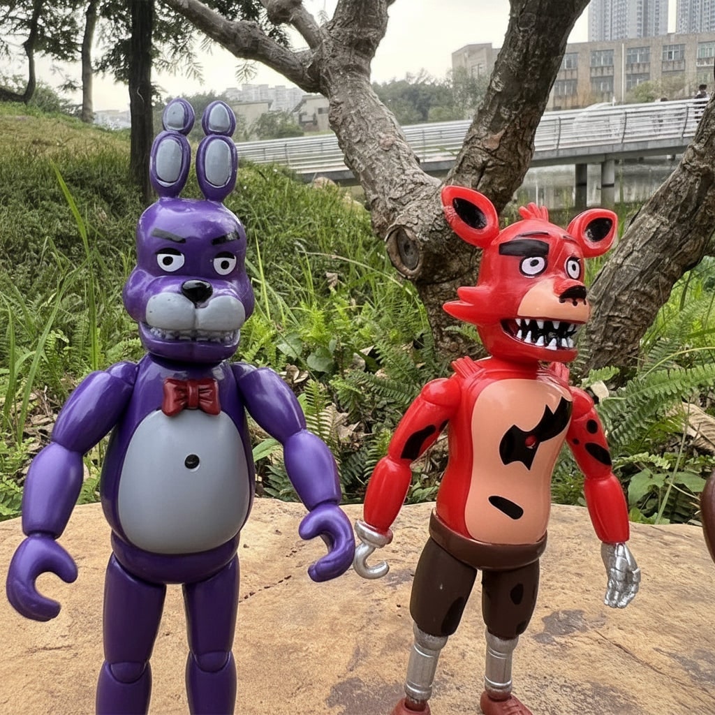 Thermabuild | Halloween Horror Action Figures Set of 5 with LED Light Articulated Joints