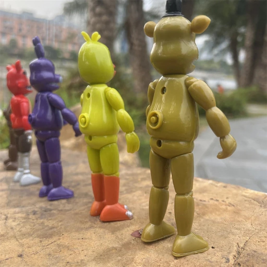 Thermabuild | Halloween Horror Action Figures Set of 5 with LED Light Articulated Joints
