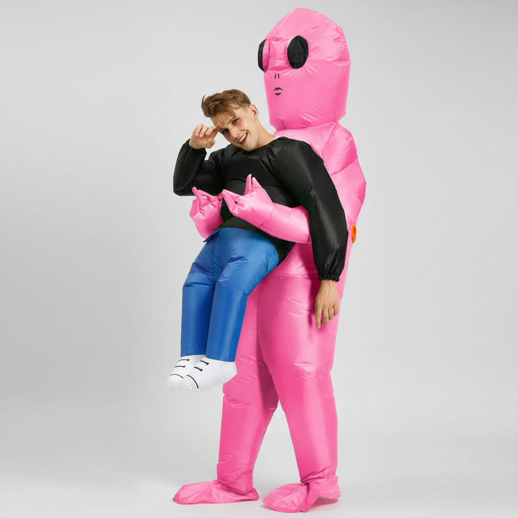 Thermabuild | Halloween Inflatable Alien Costume with Dangling Legs and Air Blower Fan