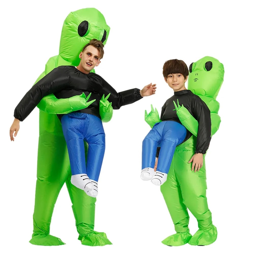 Thermabuild | Halloween Inflatable Alien Costume with Dangling Legs and Air Blower Fan