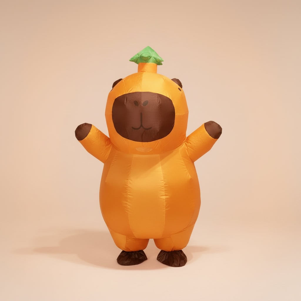 Thermabuild | Halloween Inflatable Capybara Costume with Built-In Fan and Mesh Window