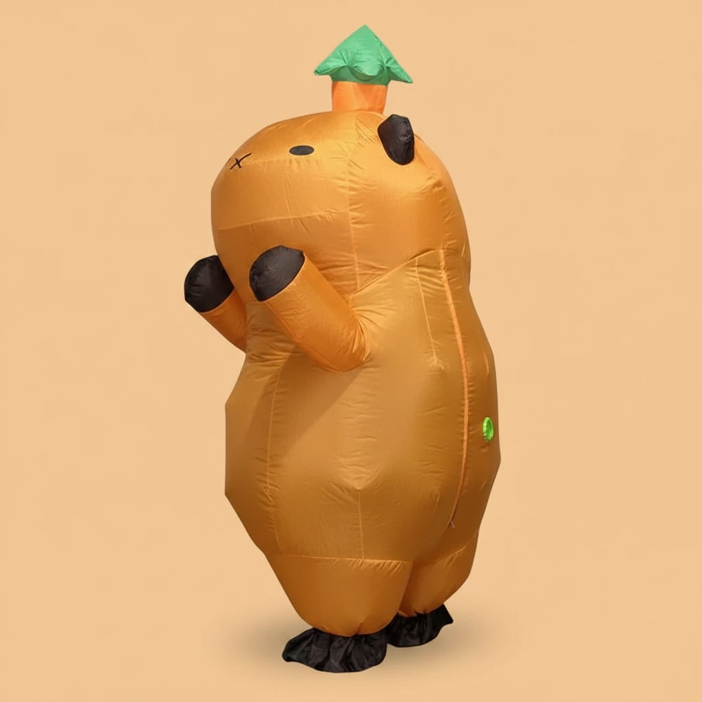 Thermabuild | Halloween Inflatable Capybara Costume with Built-In Fan and Mesh Window