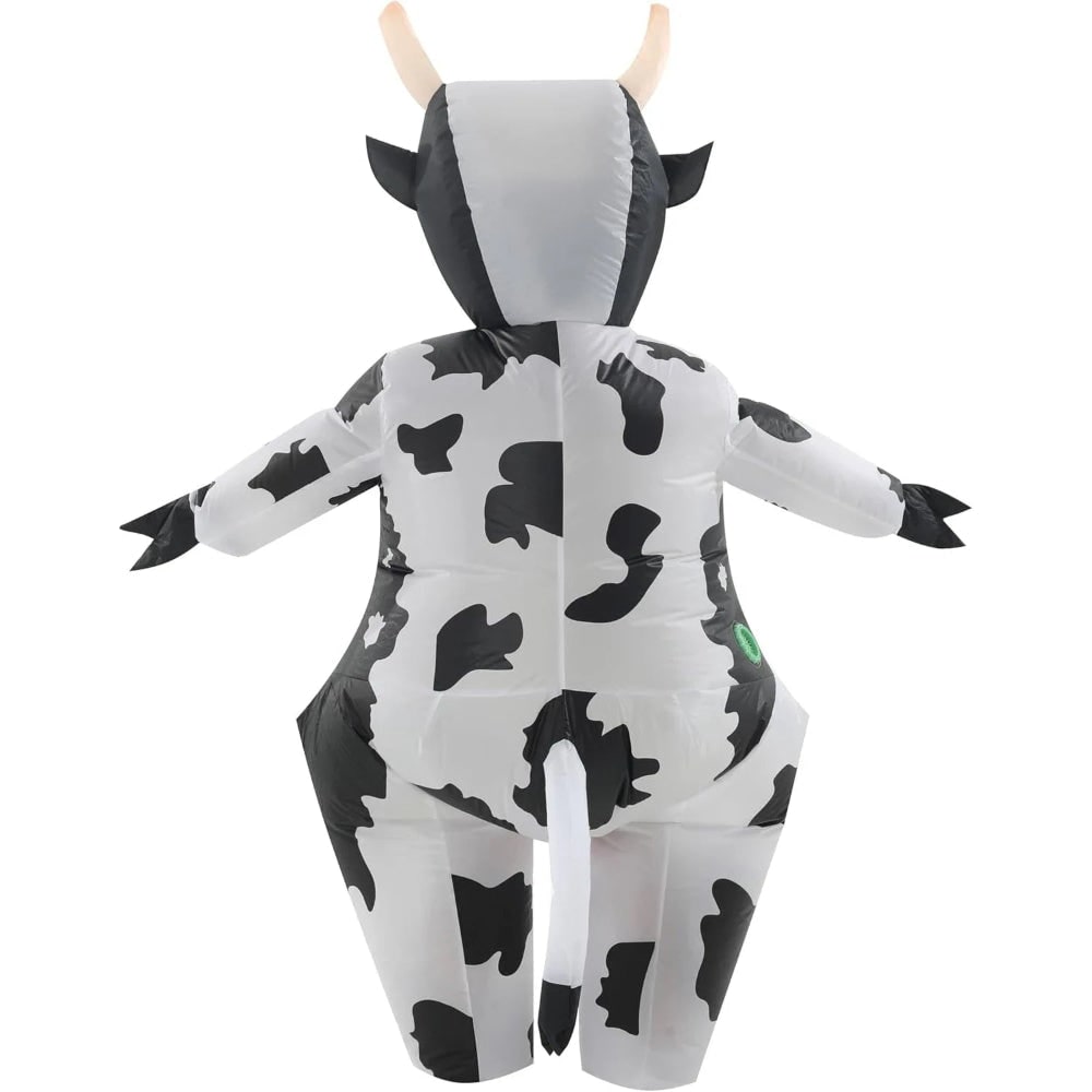 Thermabuild | Halloween Inflatable Cow Costume with Blow Up Suit and Animal Design