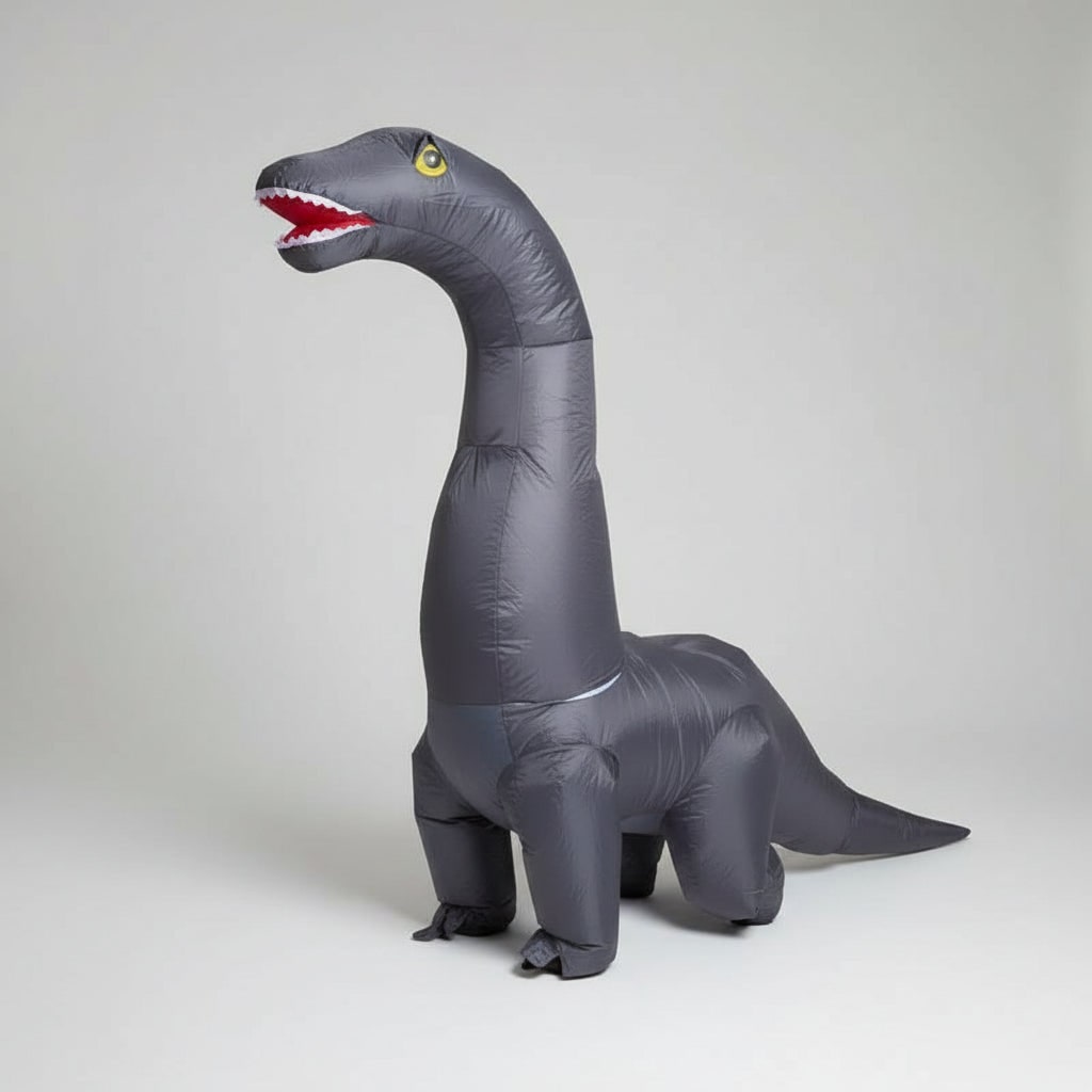 Thermabuild | Halloween Inflatable Dinosaur Costume Outfit with Long Neck and Tail Party Cosplay Suit