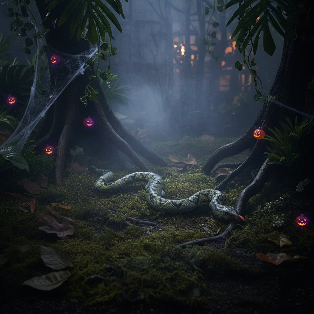 Thermabuild | Halloween Inflatable Snake Toy for Outdoor Garden Party Decoration and Haunted House