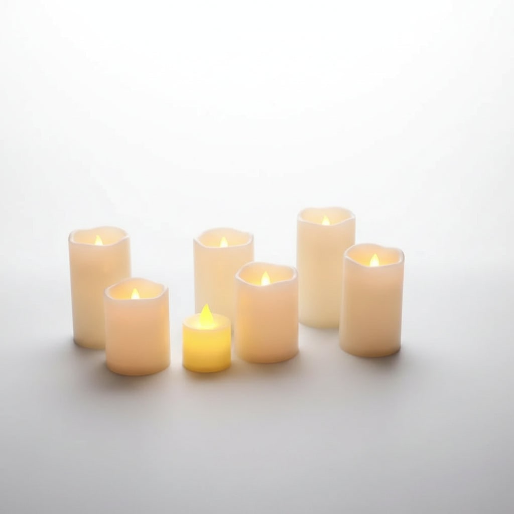 Thermabuild | Halloween LED Fake Candles Battery Operated Flickering Lights for Indoor Decoration and Party