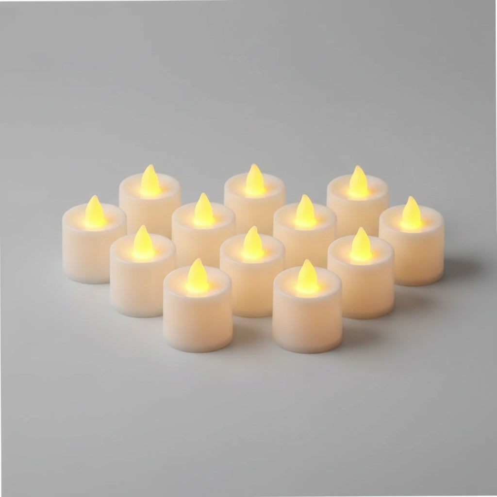 Thermabuild | Halloween LED Fake Candles Battery Operated Flickering Lights for Indoor Decoration and Party