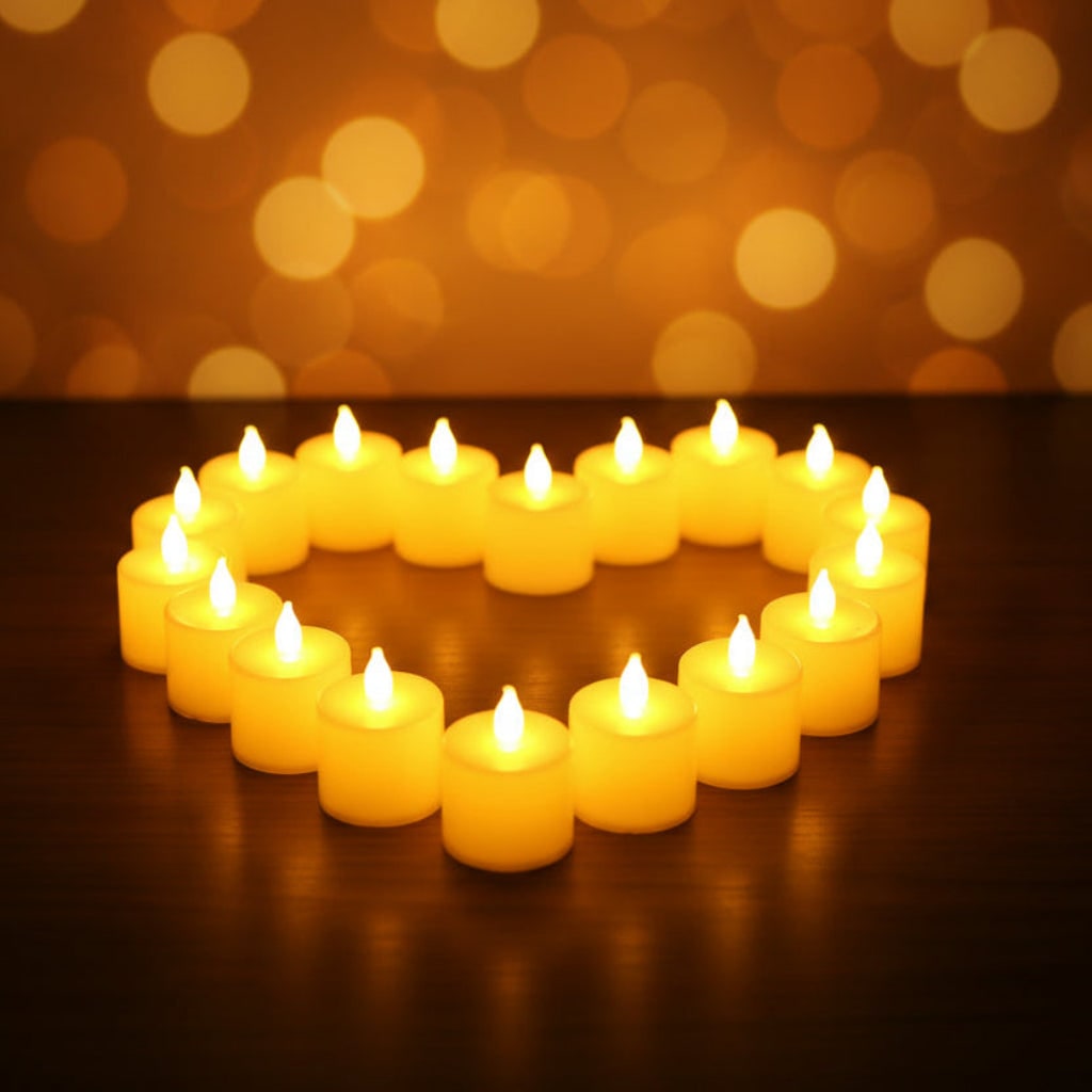 Thermabuild | Halloween LED Fake Candles Battery Operated Flickering Lights for Indoor Decoration and Party