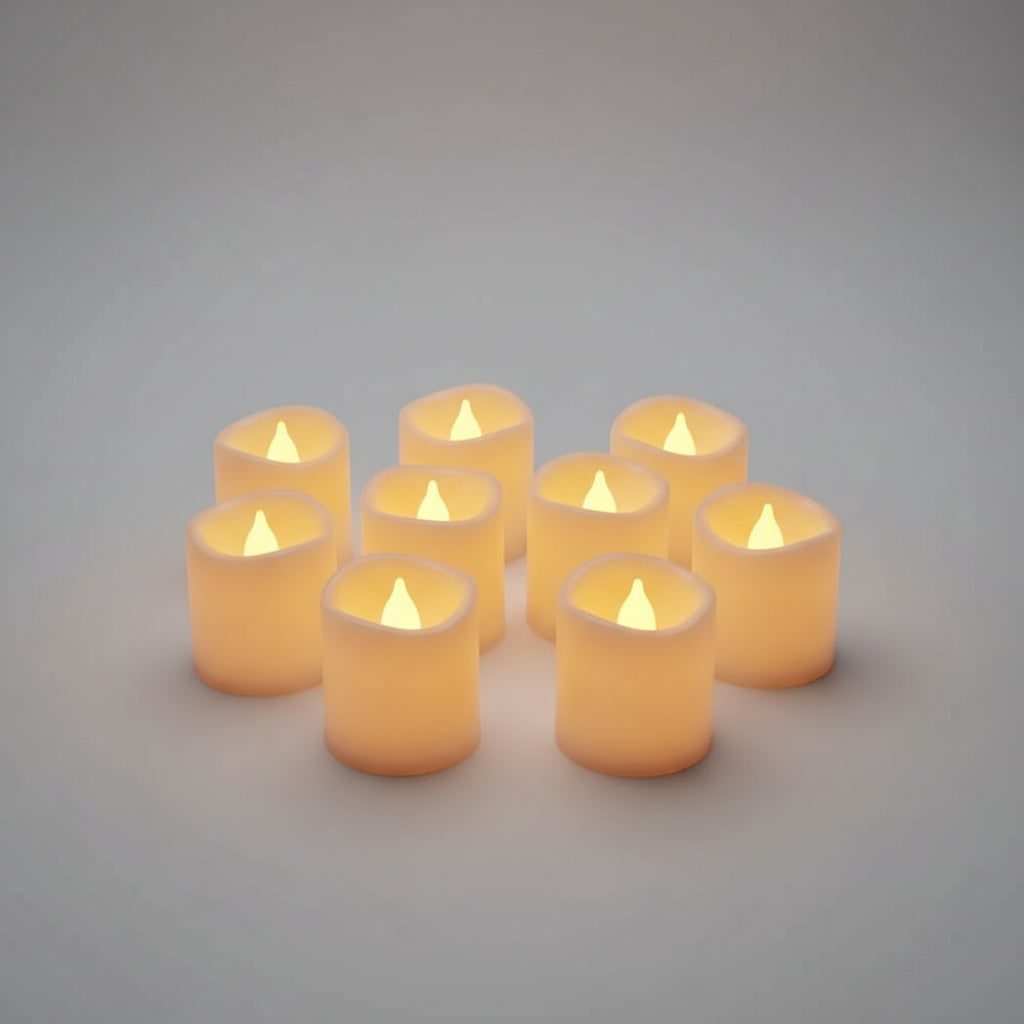 Thermabuild | Halloween LED Fake Candles Battery Operated Flickering Lights for Indoor Decoration and Party
