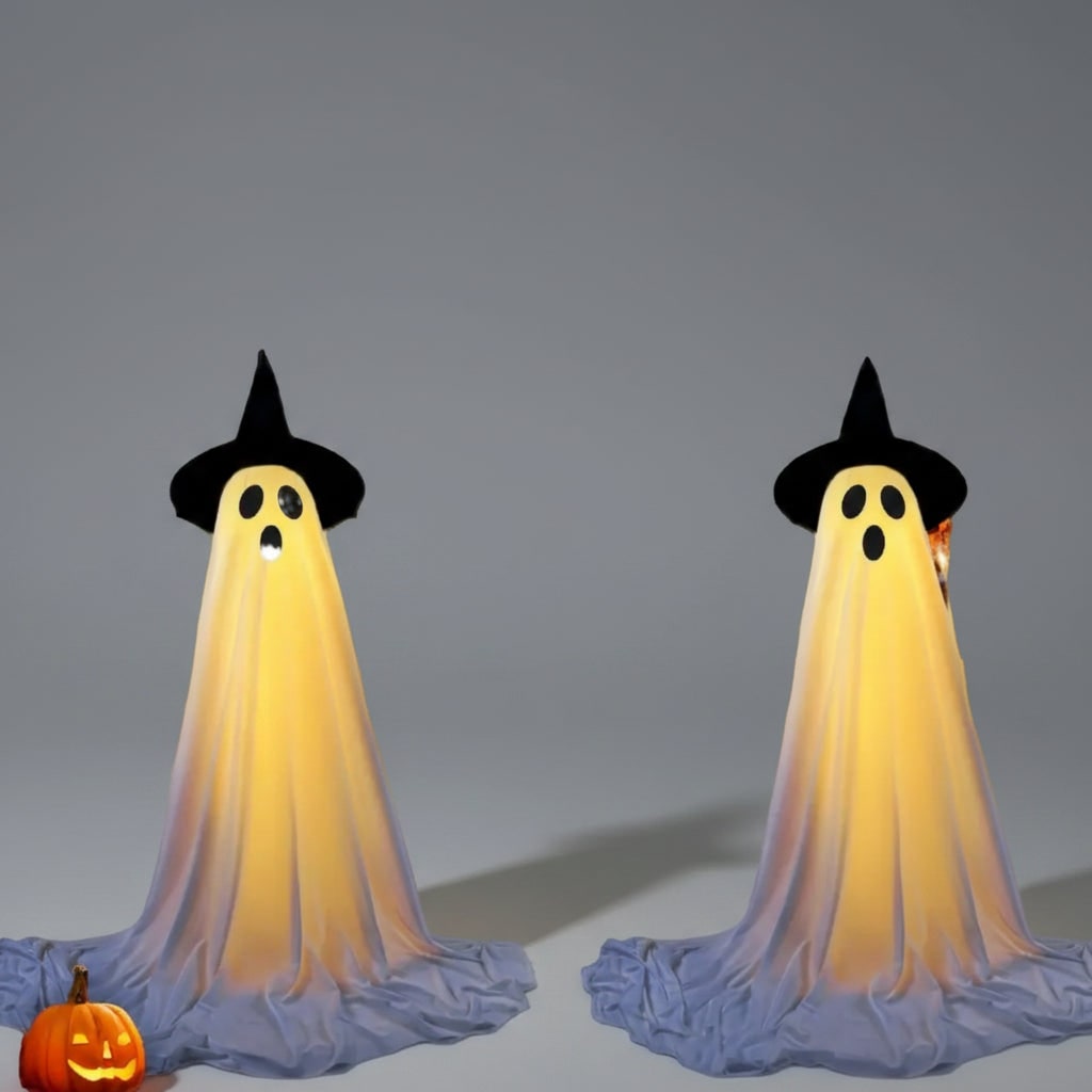 Thermabuild | Halloween Lights Outdoor Ghost Decor Up Decoration with LED and Remote Control for Yard Party
