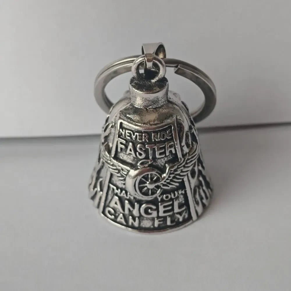 Thermabuild | Halloween Motorcycle Guardian Bell and Biker Bike Luck Charm with Winged Design and Attachment