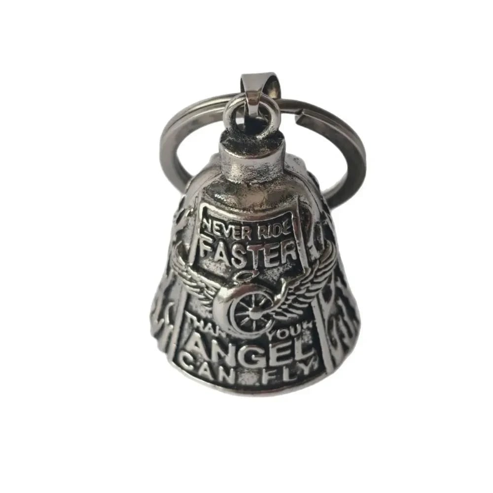 Thermabuild | Halloween Motorcycle Guardian Bell and Biker Bike Luck Charm with Winged Design and Attachment