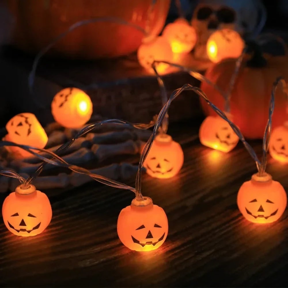 Thermabuild | Halloween Outdoor String Lights LED Battery Operated for Patio Party Decoration