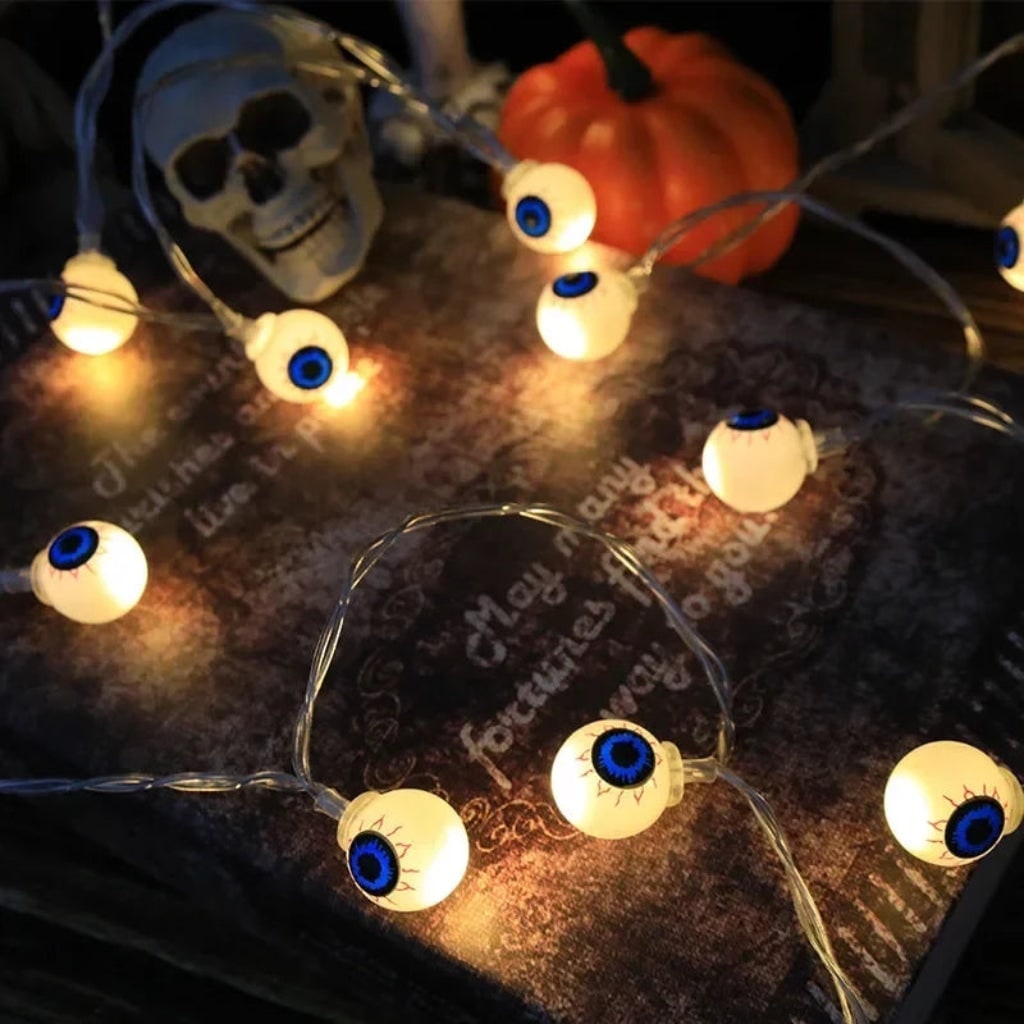 Thermabuild | Halloween Outdoor String Lights LED Battery Operated for Patio Party Decoration