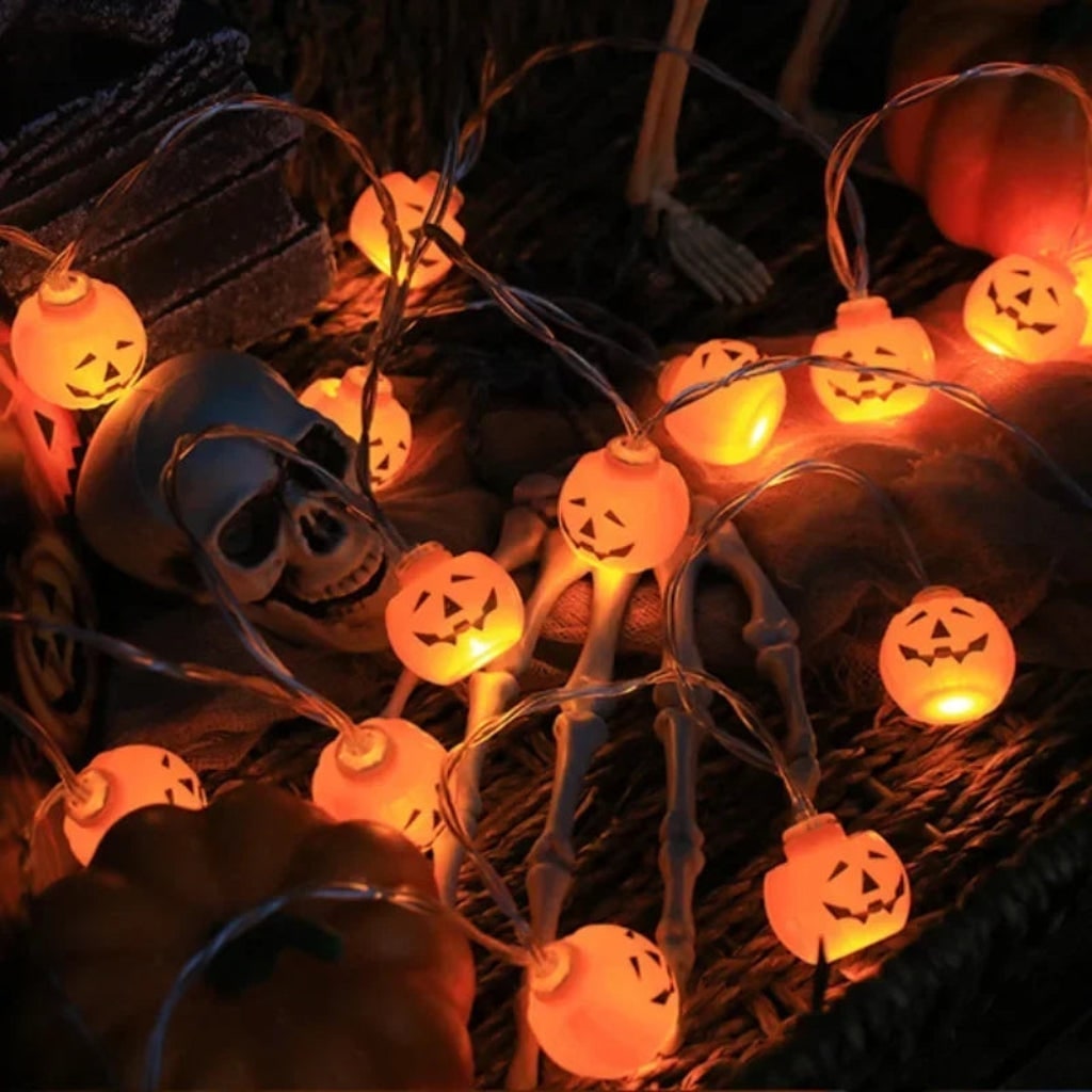 Thermabuild | Halloween Outdoor String Lights LED Battery Operated for Patio Party Decoration