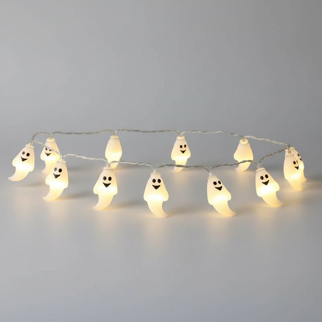 Thermabuild | Halloween Outdoor String Lights with Battery LED and Spooky Decorative Covers for Patio Party