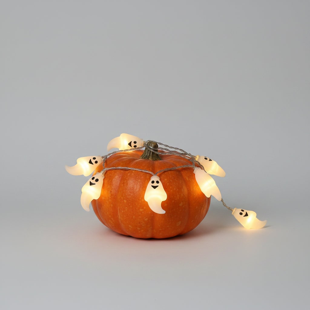 Thermabuild | Halloween Outdoor String Lights with Battery LED and Spooky Decorative Covers for Patio Party