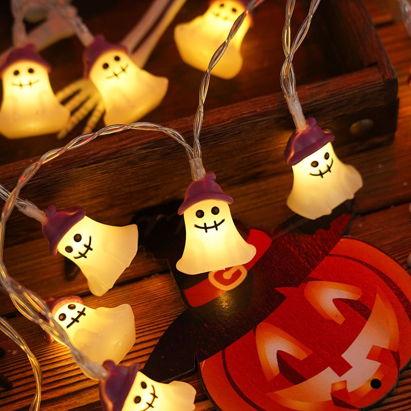 Thermabuild | Halloween Outdoor String Lights with Battery Operated LED for Patio and Yard Decoration