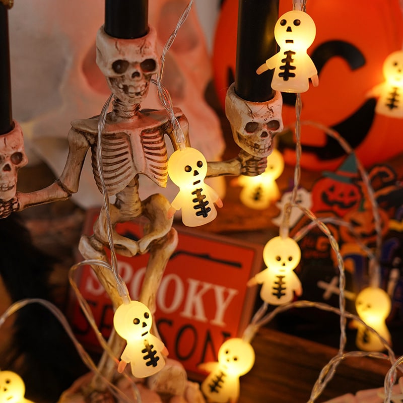 Thermabuild | Halloween Outdoor String Lights with Battery Operated LED for Patio and Yard Decoration