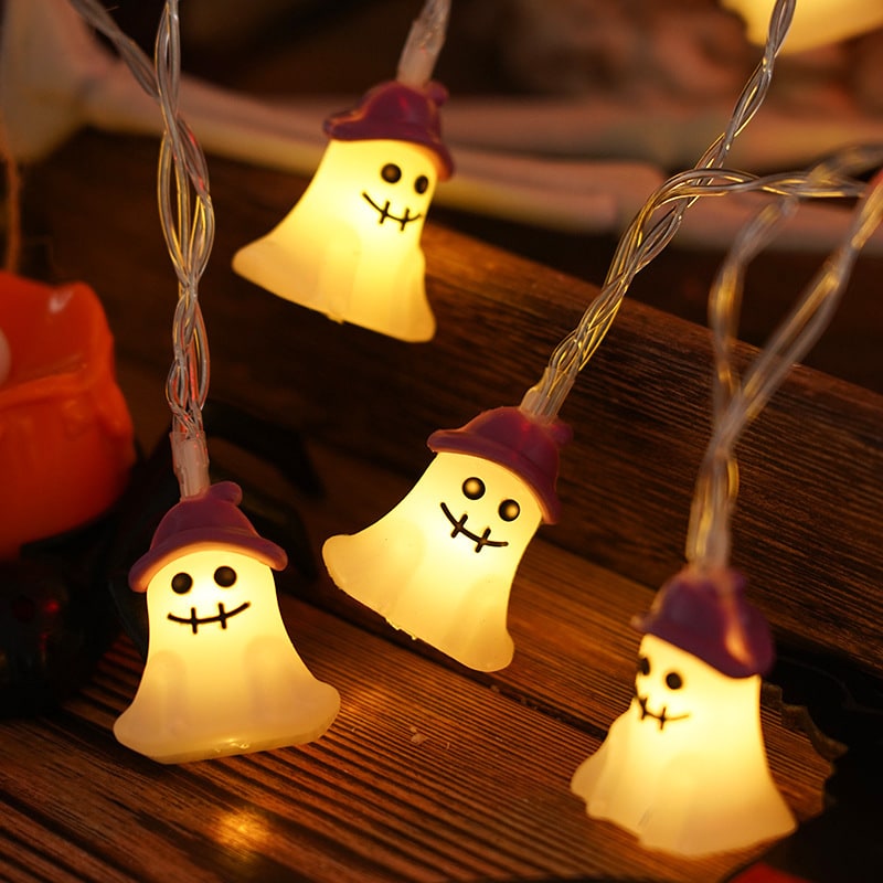 Thermabuild | Halloween Outdoor String Lights with Battery Operated LED for Patio and Yard Decoration