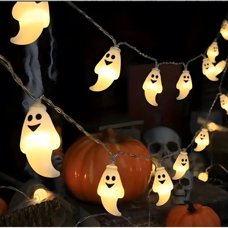 Thermabuild | Halloween Outdoor String Lights with Battery Operated LED for Patio and Yard Decoration