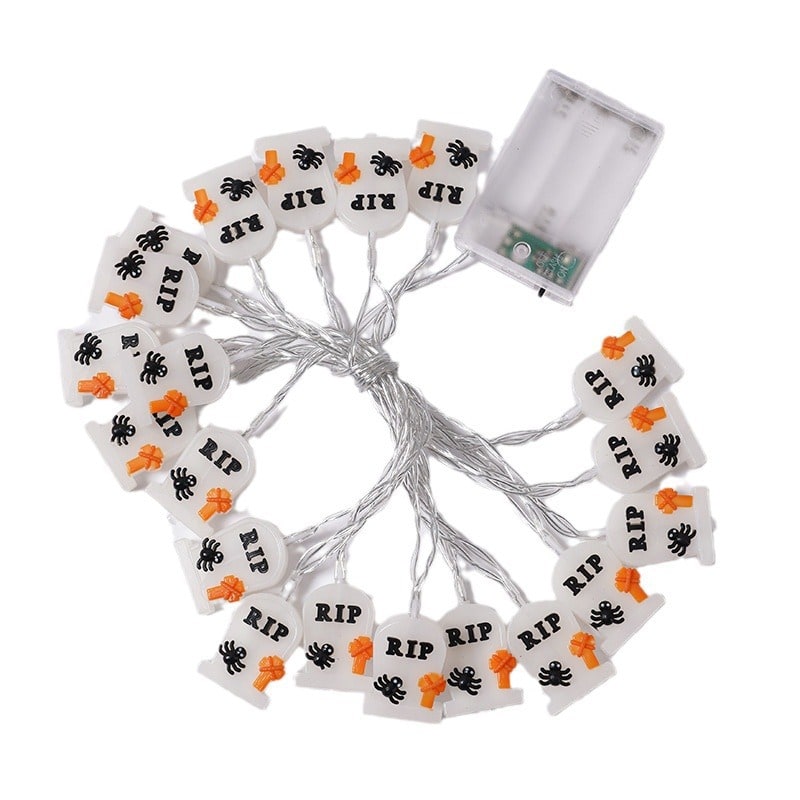 Thermabuild | Halloween Outdoor String Lights with Battery Operated LED for Patio and Yard Decoration