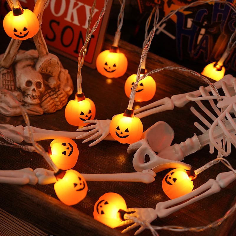 Thermabuild | Halloween Outdoor String Lights with Battery Operated LED for Patio and Yard Decoration