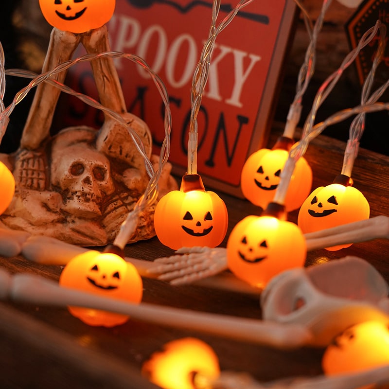 Thermabuild | Halloween Outdoor String Lights with Battery Operated LED for Patio and Yard Decoration