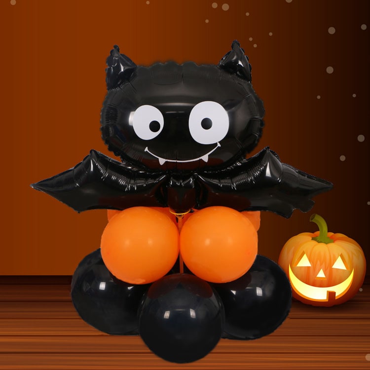 Thermabuild | Halloween Party Balloons with Foil Letter Bat Pumpkin and Spider Decorations Kit