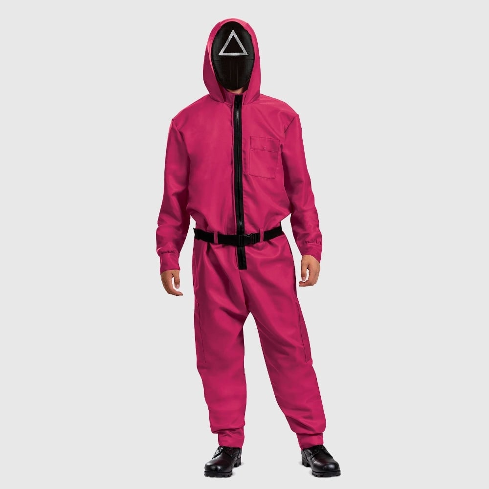 Thermabuild | Halloween Pink Jumpsuit Costume with and Belt for Party