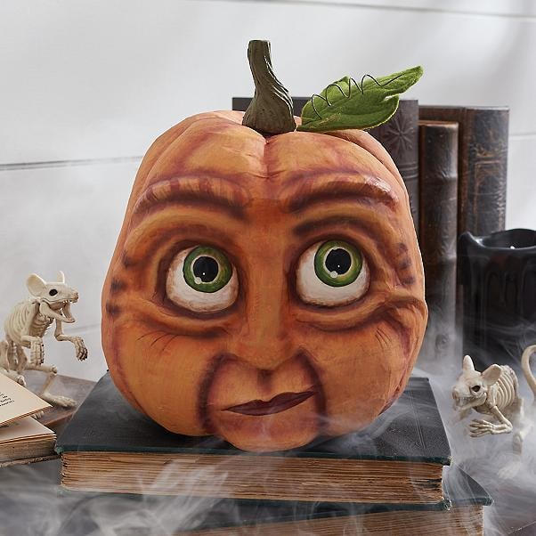 Thermabuild | Halloween Pumpkin Decorations and Carving Props with Expressive Faces for Front Door Decor