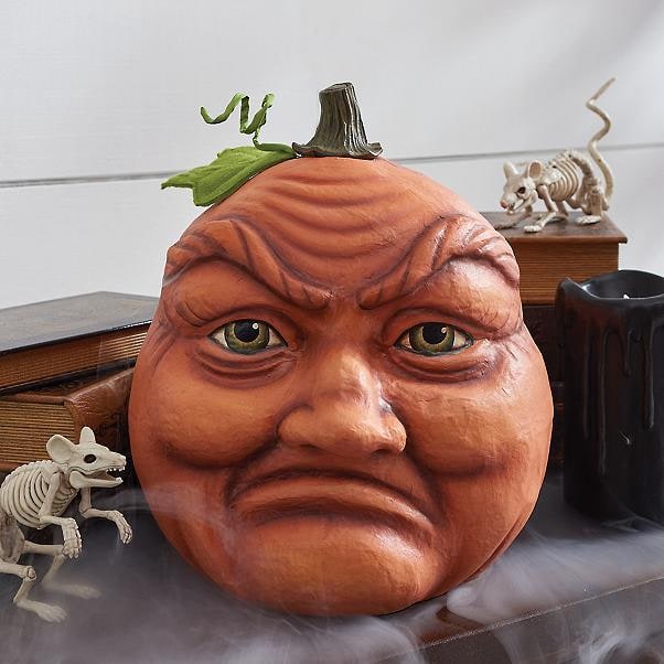 Thermabuild | Halloween Pumpkin Decorations and Carving Props with Expressive Faces for Front Door Decor