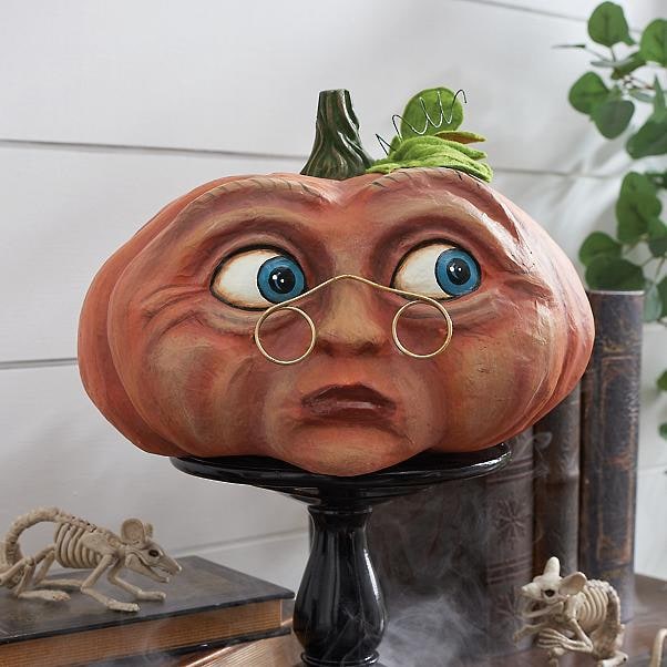 Thermabuild | Halloween Pumpkin Decorations and Carving Props with Expressive Faces for Front Door Decor