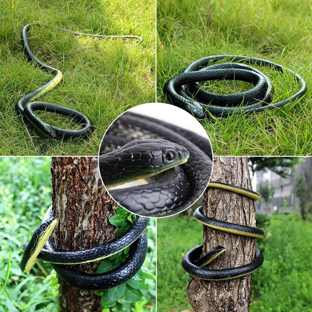 Thermabuild | Halloween Realistic Rubber Snake Toy with Flexible Design for Water and Outdoor Decoration Prop