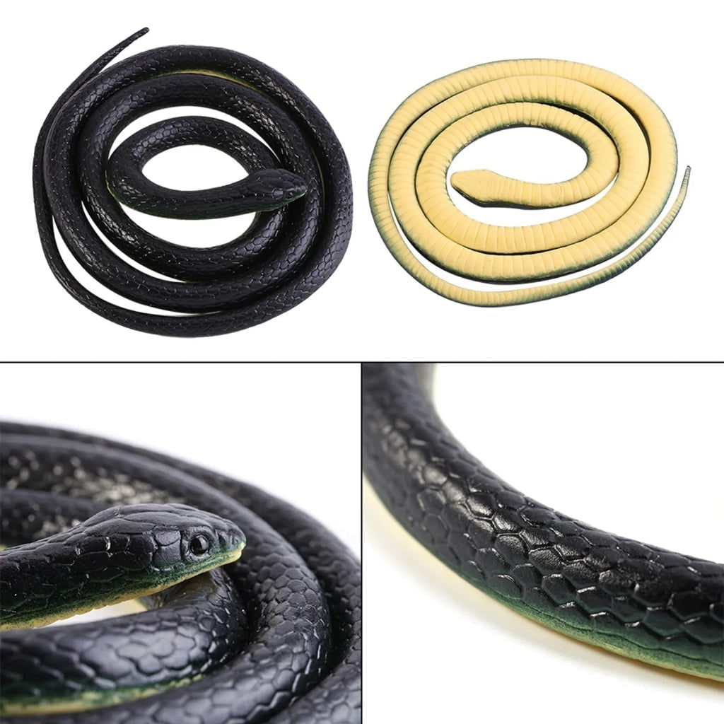Thermabuild | Halloween Realistic Rubber Snake Toy with Flexible Design for Water and Outdoor Decoration Prop
